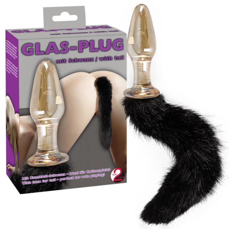 GLASS PLUG WITH TAIL