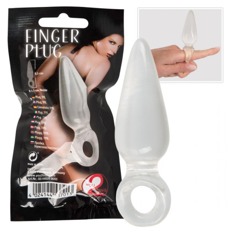 Finger Plug Clear