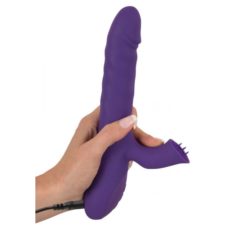 Alternative view of Thrusting & Rotating Rabbit Purple 24.7cm