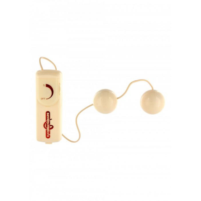 VIBRATING DUOBALLS BEIGE