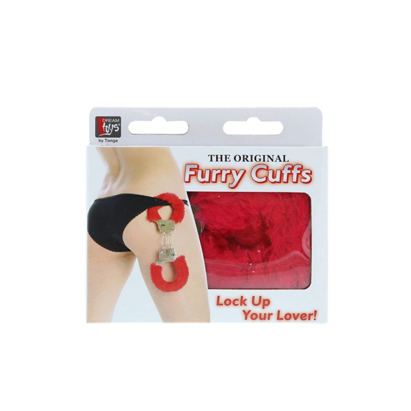 Alternative view of HANDCUFFS WITH PLUSH RED