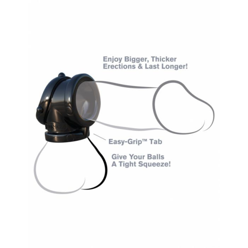 Alternative view of FANTASY C-RINGZ ROCK HARD COCK PIPE BLACK
