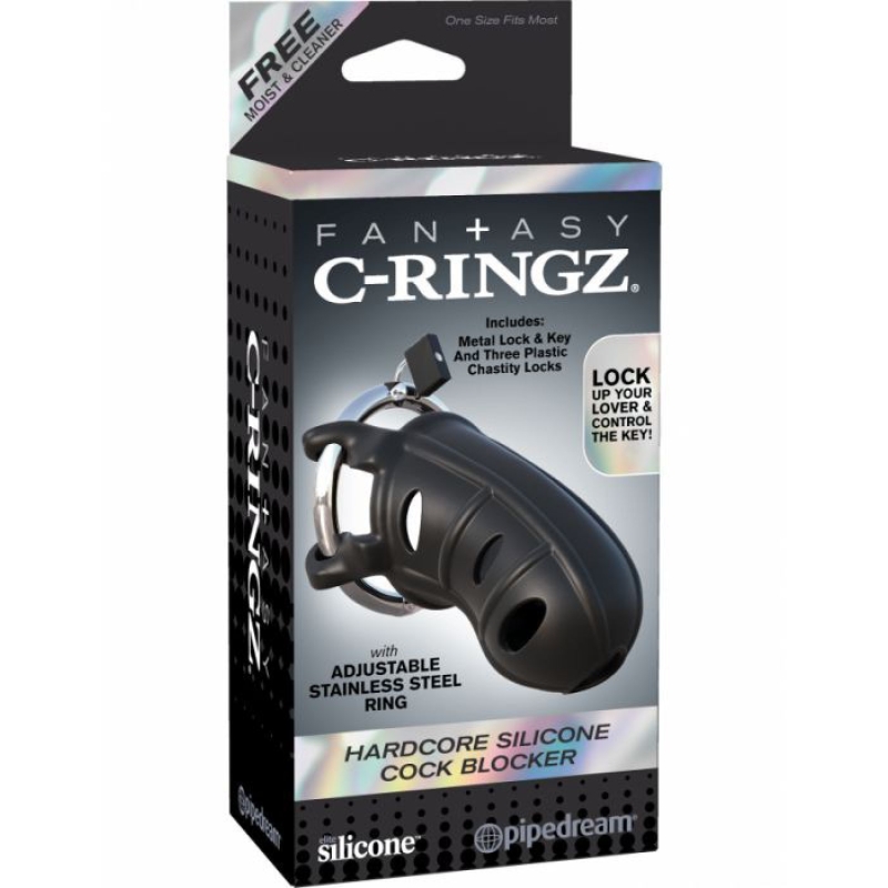 FANTASY C-RINGZ HARDCORE SILICONE COCK BLOCK