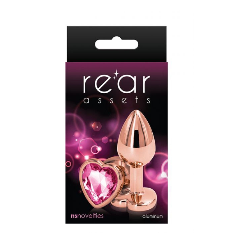 Alternative view of ROSE GOLD HEART SMALL PINK