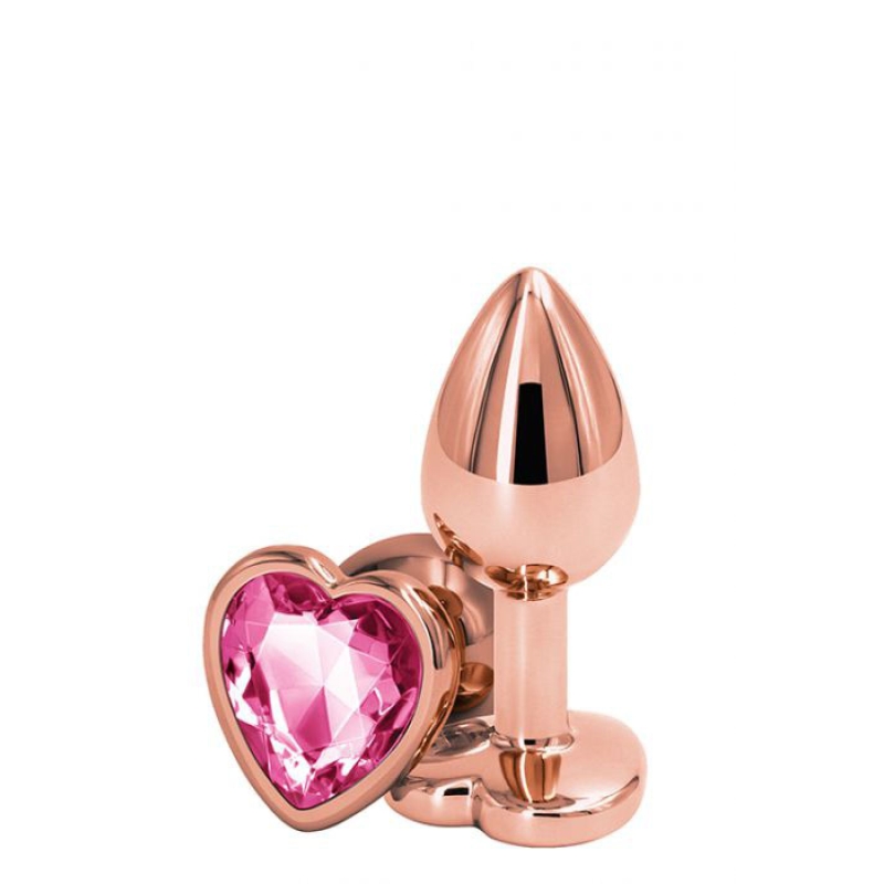ROSE GOLD HEART SMALL PINK