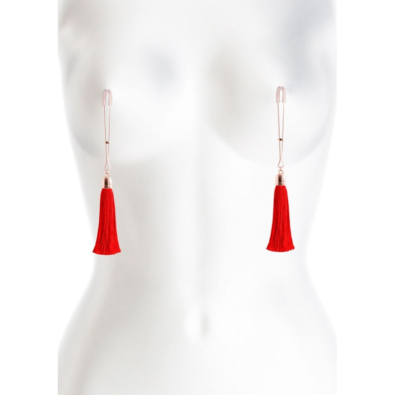 Alternative view of Nipple Clamps T1 Red