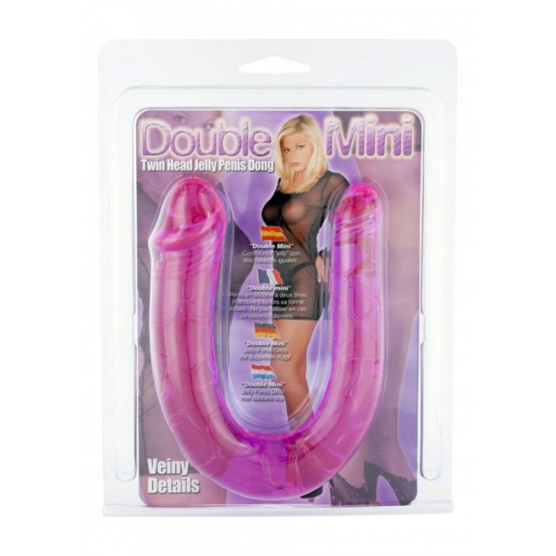Alternative view of Double Mini Dong Twinhead Purple