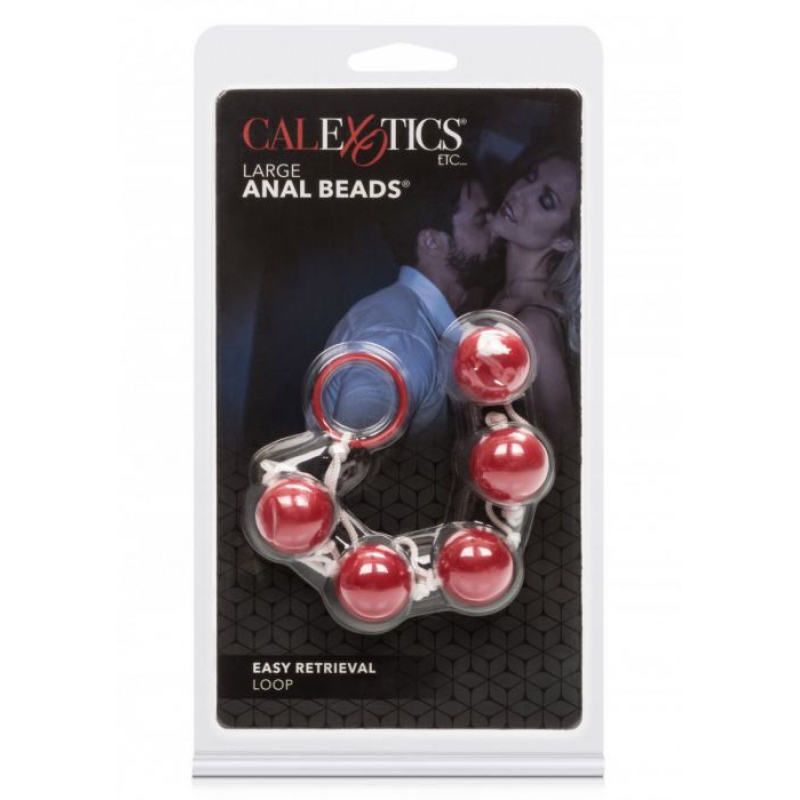 Alternative view of LARGE ANAL BEADS RED