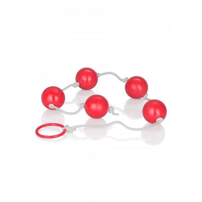 LARGE ANAL BEADS RED