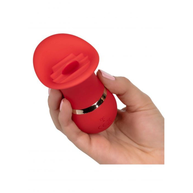 Alternative view of California Exotics - French Kiss Charmer Clitoral Toy Red 9cm
