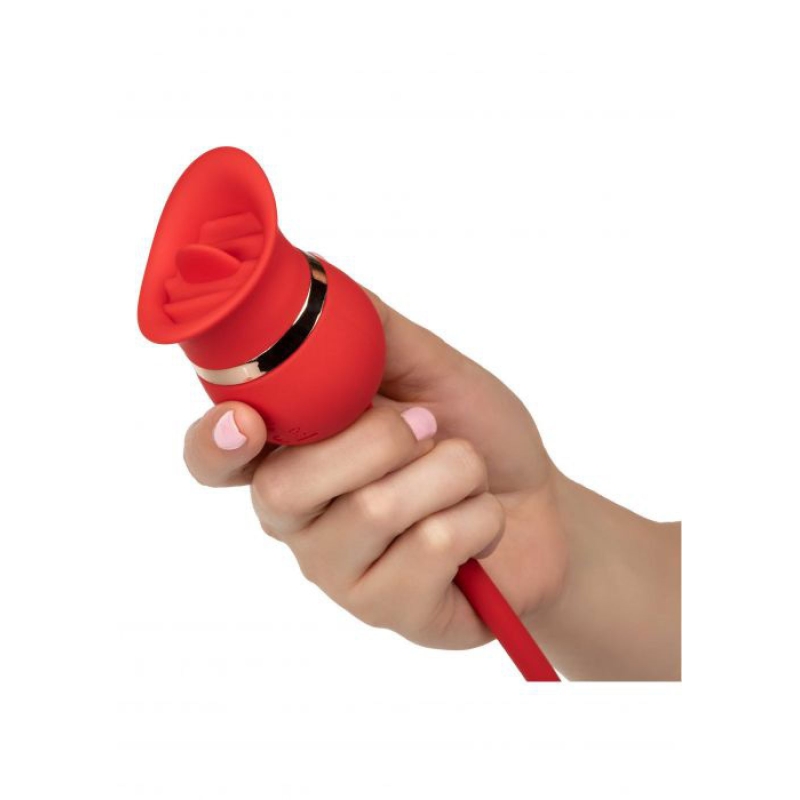 Alternative view of French Kiss Casanova Clitoral Toy Red