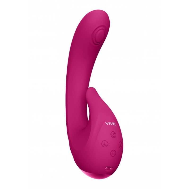 MINI PULSE WAVE & FLICKERING G-SPOT VIBRATOR PINK