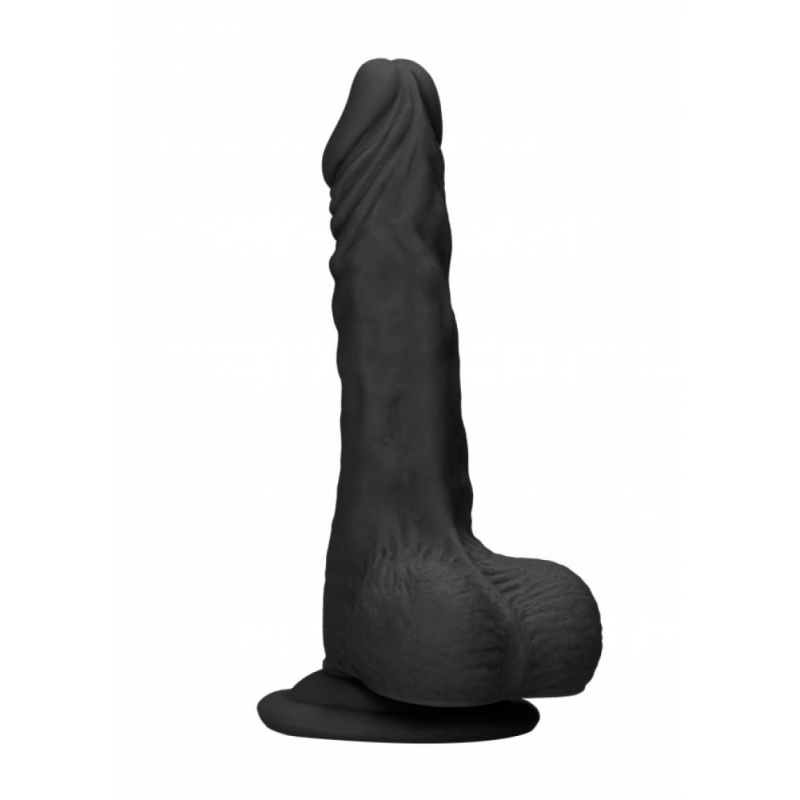 DONG WITH TESTICLES 17 CM BLACK