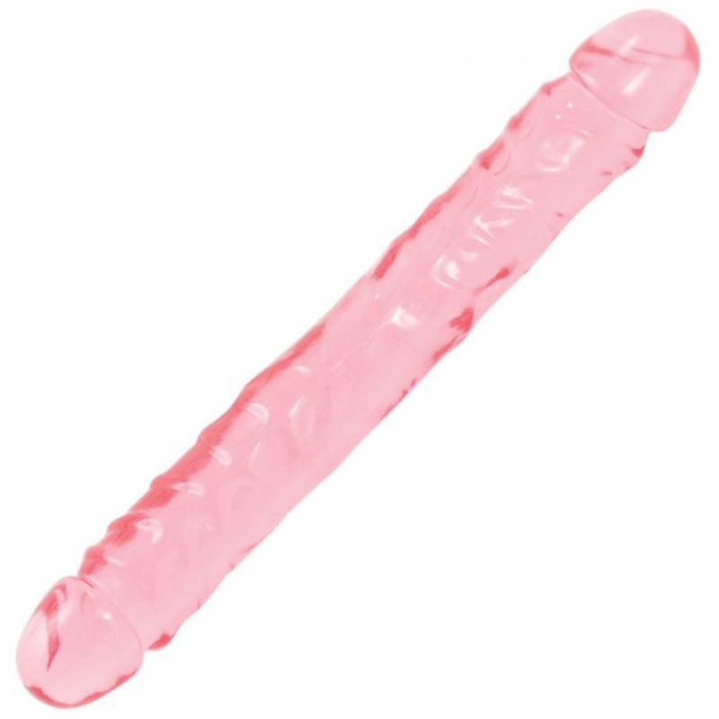 DOUBLE DONG 12 INCH PINK JELLY