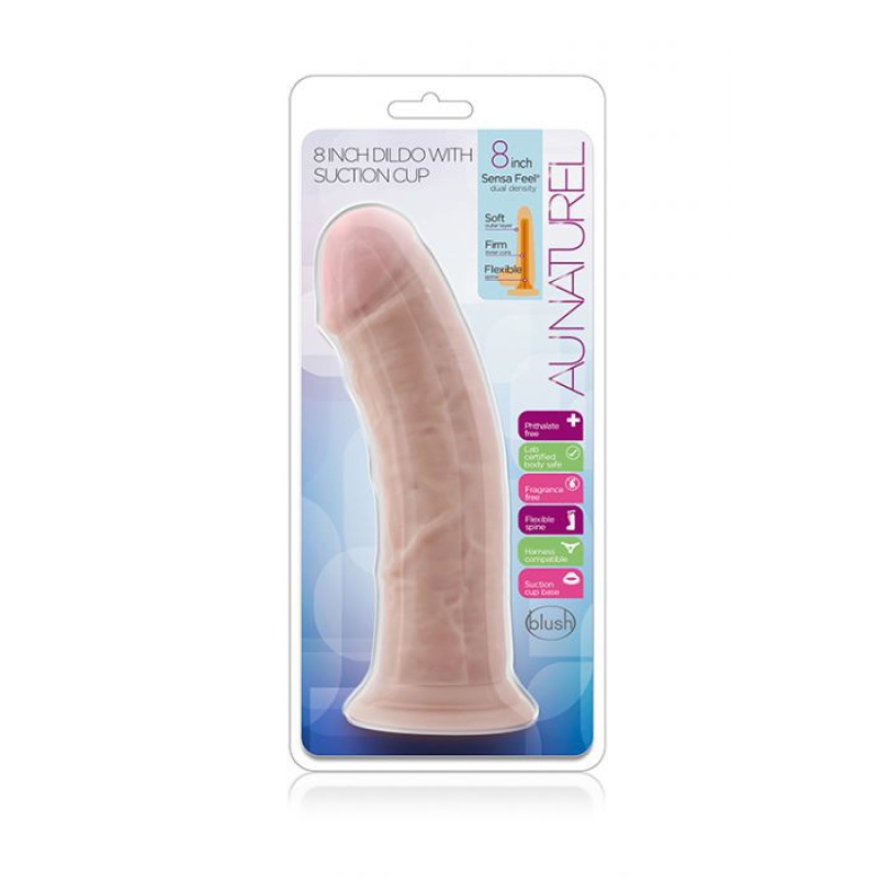 Alternative view of AU NATUREL 8INCH DILDO VANILLA