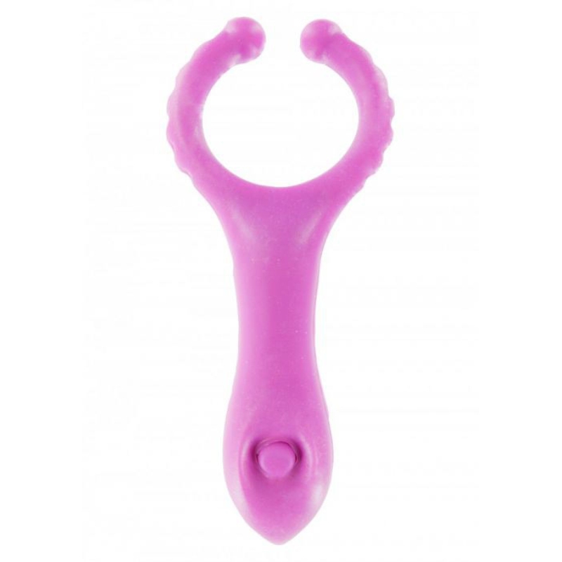 Vibrating Clit-stim C-Ring Purple
