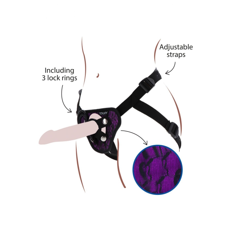 Alternative view of Strap-on Lace Harness