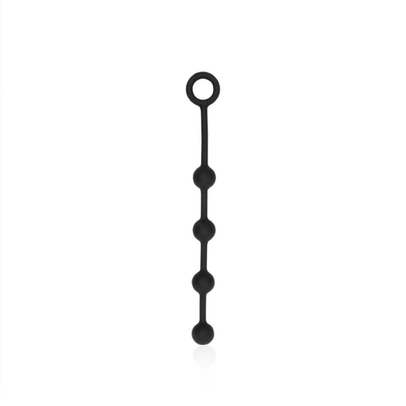 SILICONE ANAL BALLS SMALL BLACK