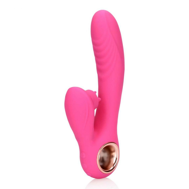 TONGUE FLICKERING AND HEATING RABBIT VIBRATOR