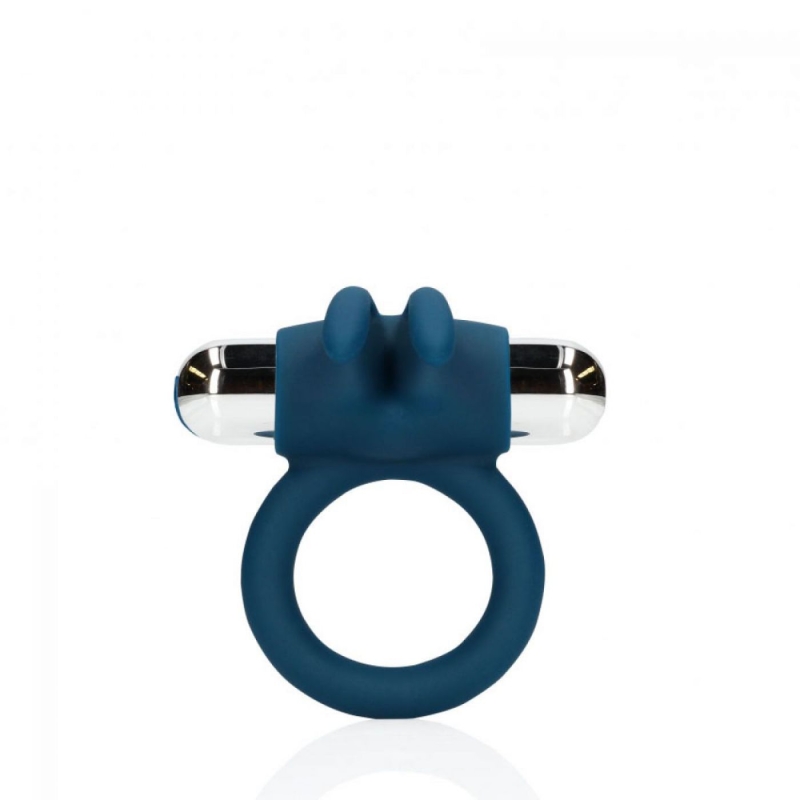VIBRATING RABBIT COCK RING BALTIC BLUE