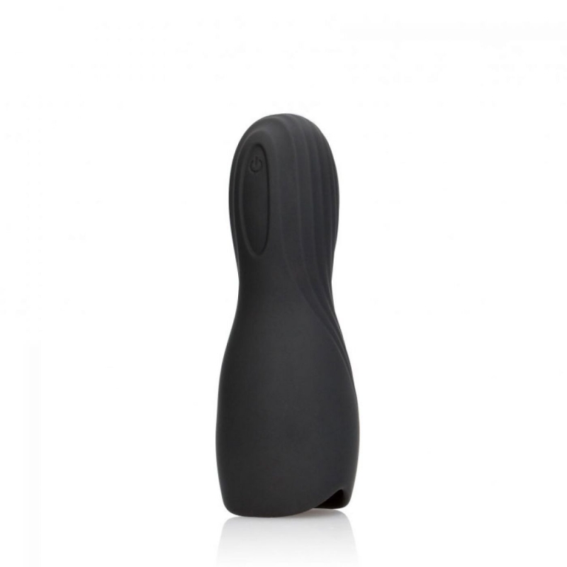 VIBRATING MASTURBATOR SLEEVE BLACK