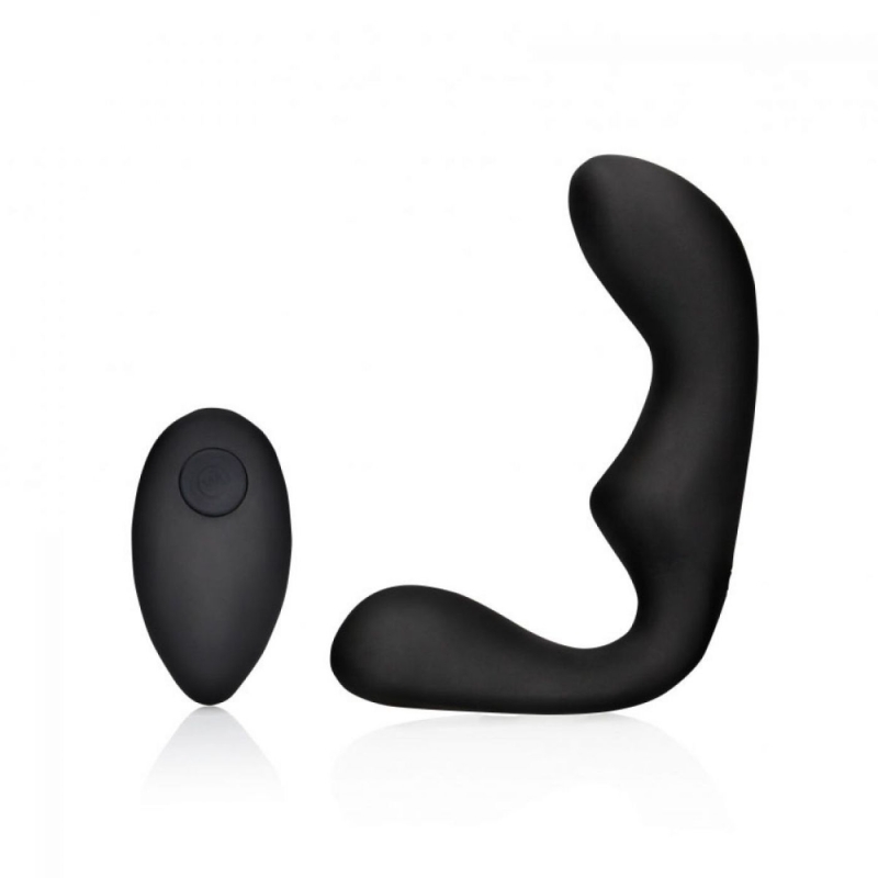 POINTED VIBRATING PROSTATE MASSAGER WITH REMOTE CONTROL