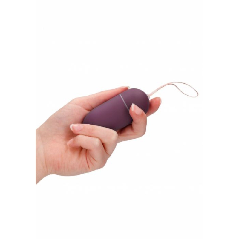 Alternative view of 10 SPEED REMOTE VIBRATING EGG BIG PURPLE