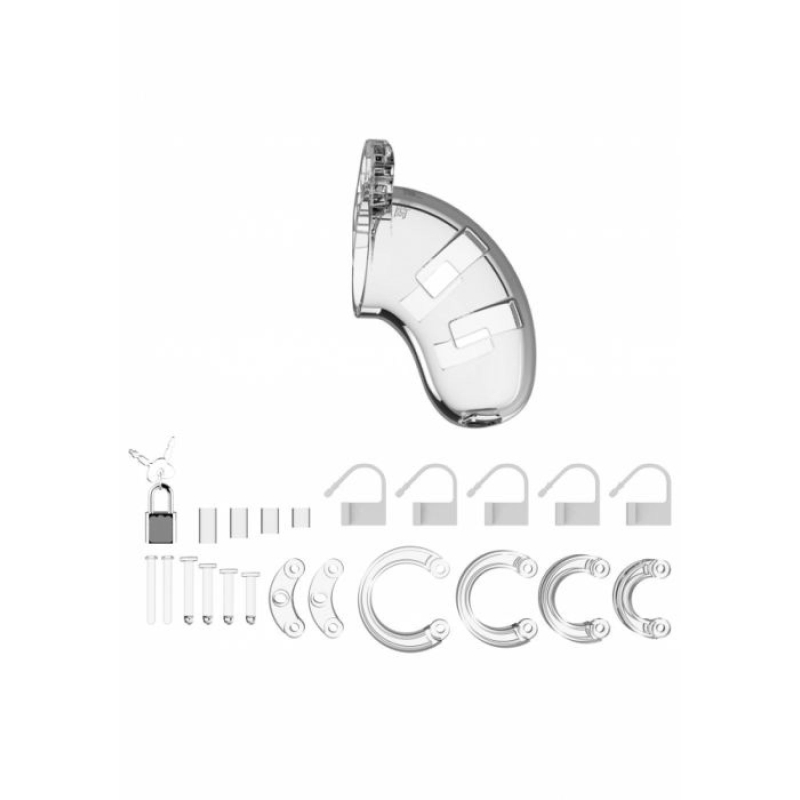 Alternative view of 3.5 INCH COCK CAGE TRANSPARENT