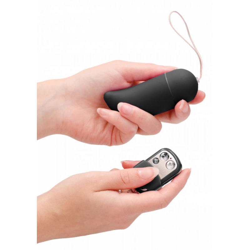 Alternative view of VIBRATING G-SPOT EGG LARGE BLACK