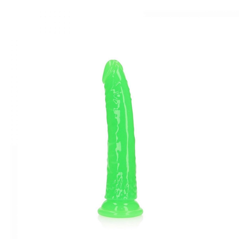 REALISTIC GLOW DILDO GREEN