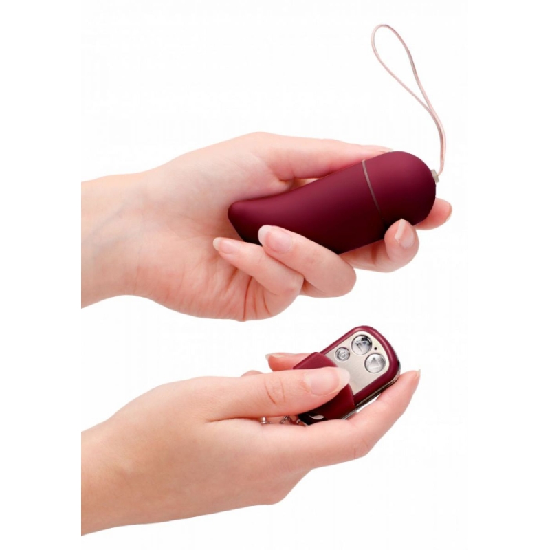 Alternative view of WIRELESS VIBRATING G-SPOT EGG LARGE RED