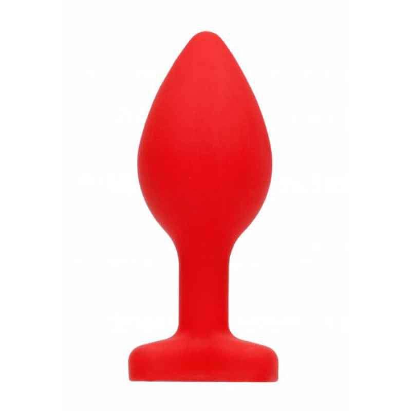 DIAMOND HEART BUTT PLUG REGULAR RED