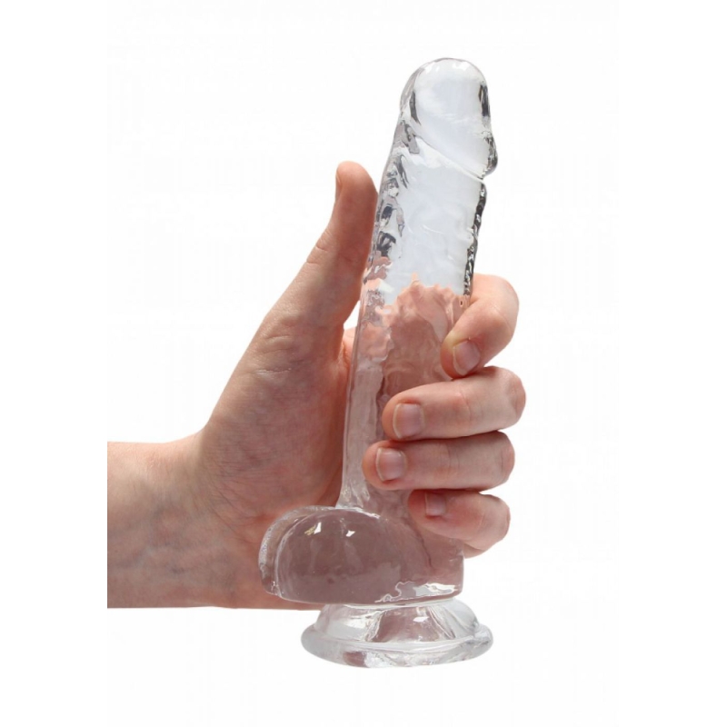 Alternative view of REALISTIC DILDO WITH BALLS CLEAR