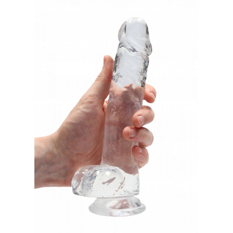 Alternative view of REALISTIC DILDO WITH BALLS CLEAR