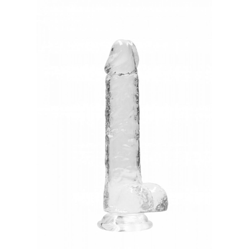 REALISTIC DILDO WITH BALLS CLEAR