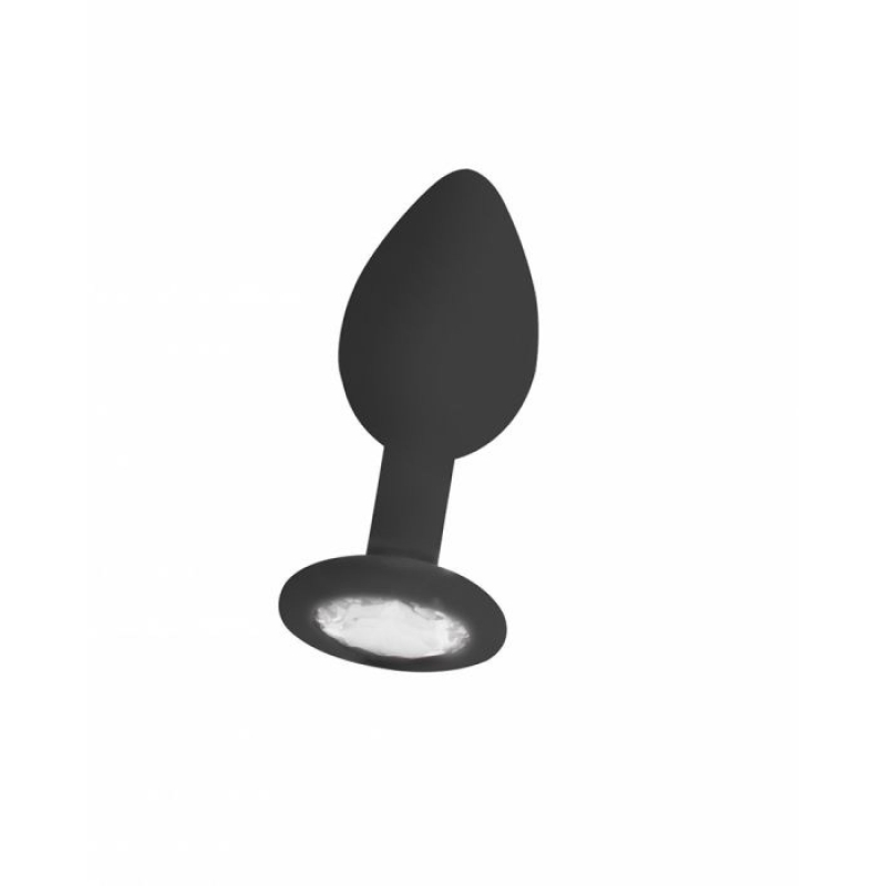 REGULAR DIAMOND BUTT PLUG BLACK