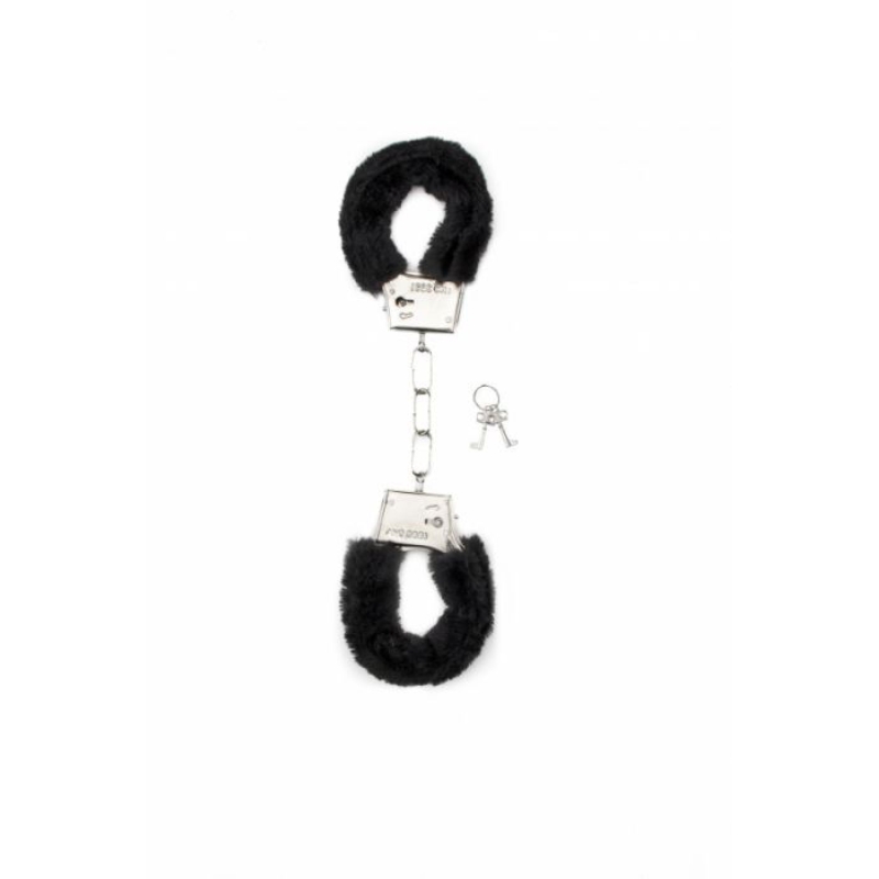 FURRY HANDCUFFS BLACK