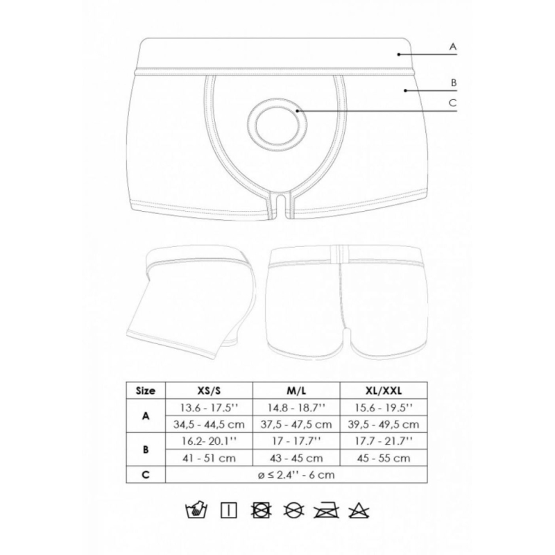Vibrating Strap-on Boxer Black
