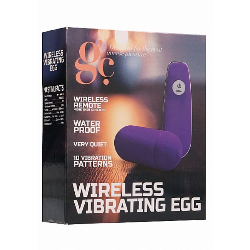 Alternative view of WIRELESS VIBRATING EGG PURPLE