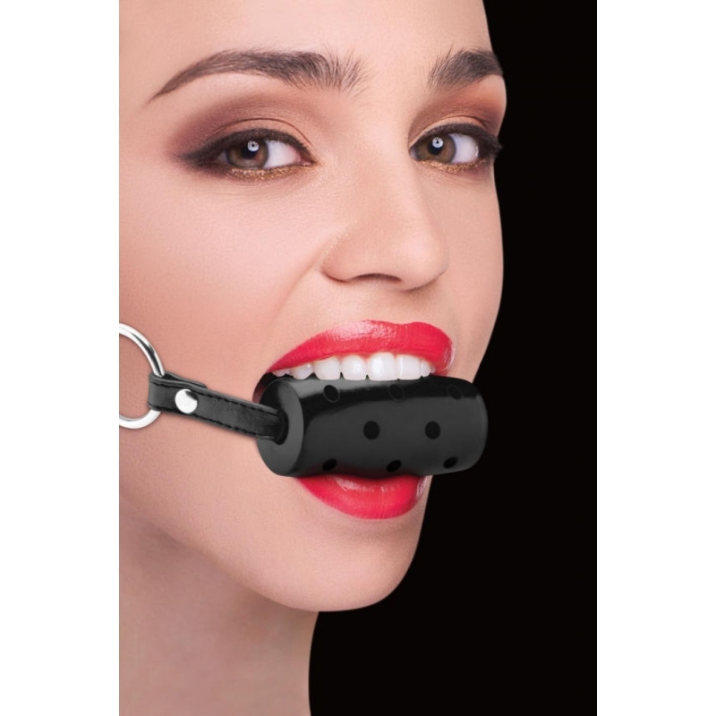 CYLINDER GAG BLACK