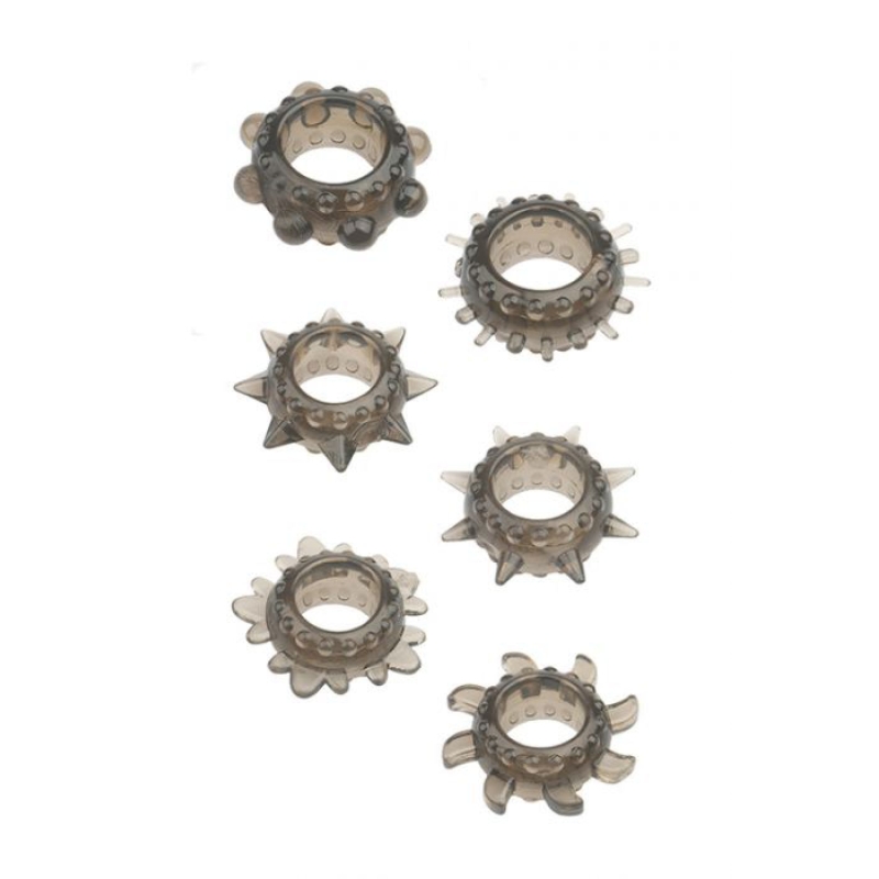Menzstuff 6pc Strecheable Ring Set