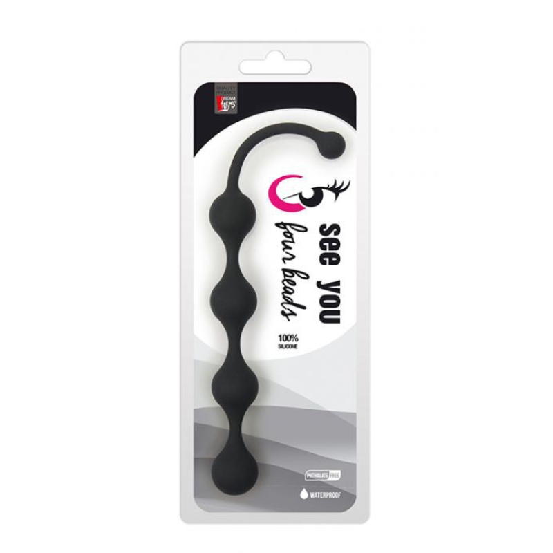 Alternative view of Four Beads Anal Black