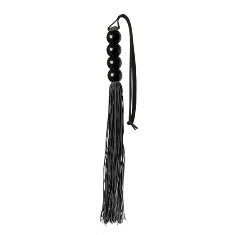 Silicone Flogger Whip Black