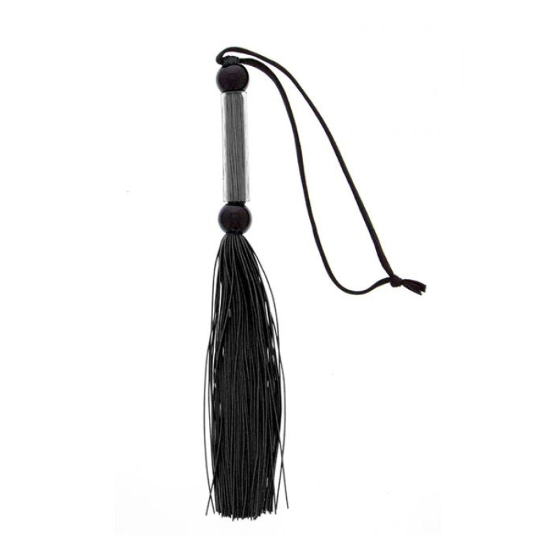Silicone Flogger Whip Black