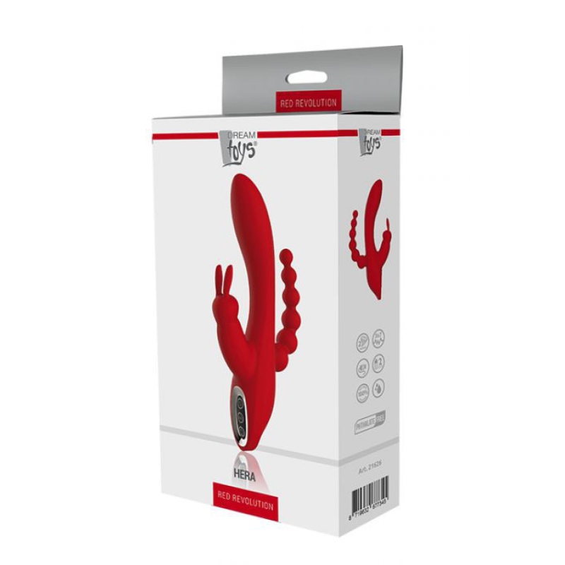 Alternative view of Red Revolution Hera rabbit vibe 14,5cm