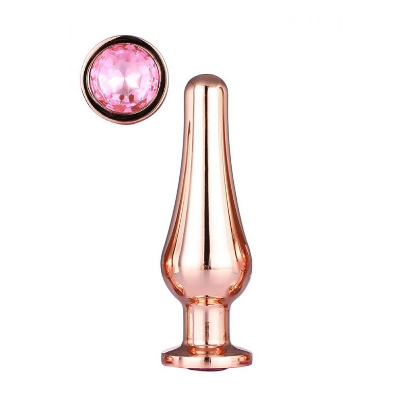 GLEAMING LOVE ROSE GOLD PLEASURE PLUG MEDIUM