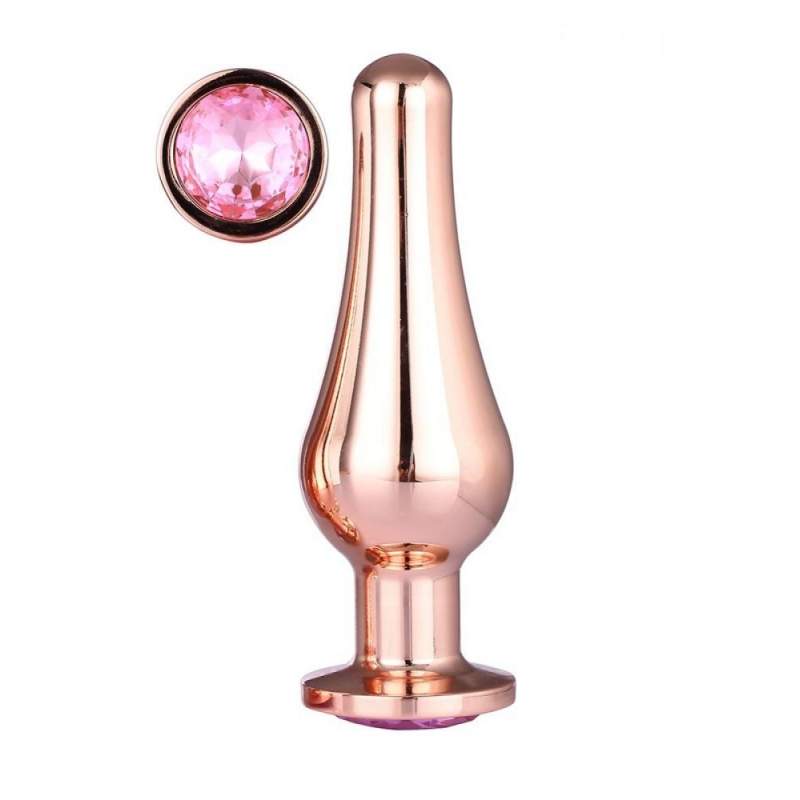 GLEAMING LOVE ROSE GOLD PLEASURE PLUG LARGE