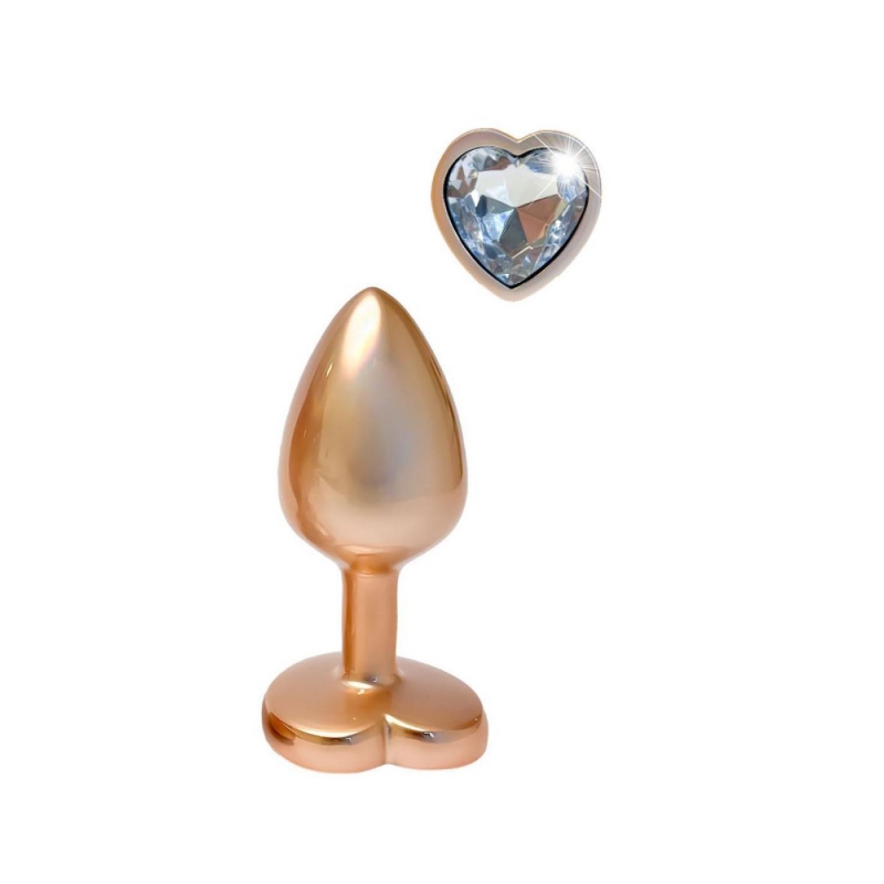 GLEAMING LOVE PEARL GOLD PLUG SMALL