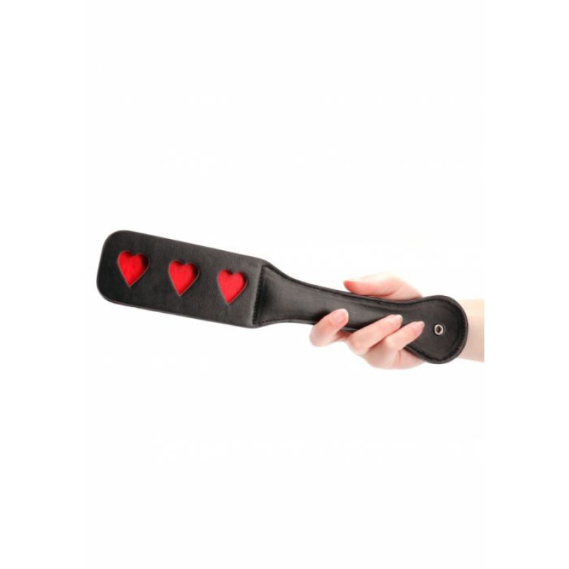 Alternative view of Paddle Hearts Black
