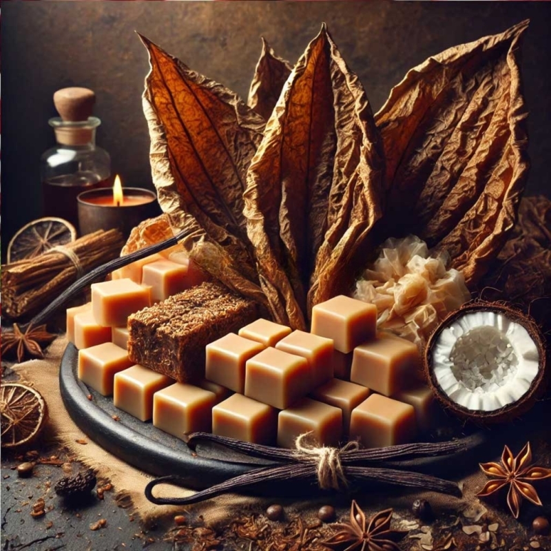 Wax Melts με Ενισχυμένο Άρωμα Tobacco Leaves & Coconut